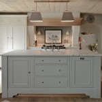CARRAR MARBLE WITH LIGHT BLUE CABINETS