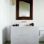 Waterfall marble vanity