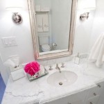 Antiqued marble vanity