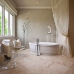 Travertine set on point