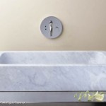 Solid marble sink
