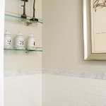 Marble slab wainscot cap