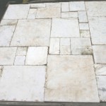 HAND ANTIQUED WHITE MARBLE
