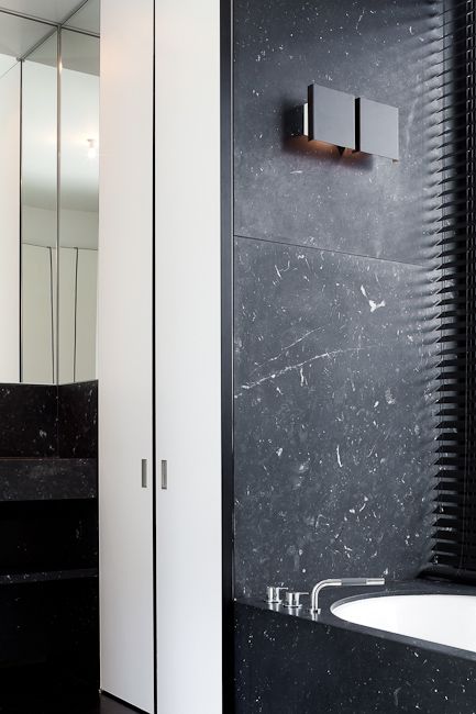 nero marquina shower